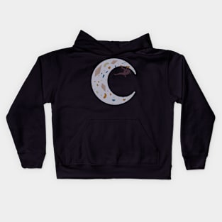 Moon Climber Grey Kids Hoodie